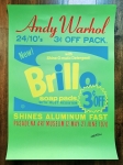 Andy Warhol - Affiche srigraphie - Tampons de savon Brillo - Signature tamponne (#0344)