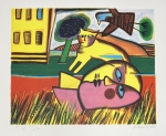 The yellow cat and the yellow house, 2002