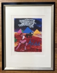 Sreenprint signed, Tribute to Verdi, Aida, 1990, framed!
