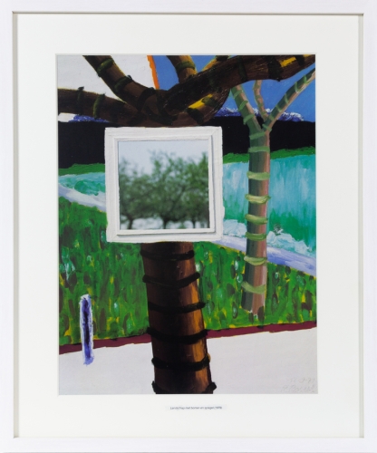 Roger Raveel - Landschap met bomen en spiegel