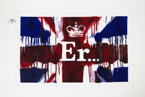 Banksy  - Er.. (Union Jack Tea Towel)