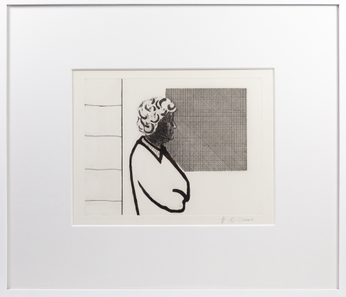 Roger Raveel - Profile with shaded square