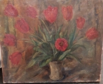 Maria Aldernaght  - Stilleven van tulpen