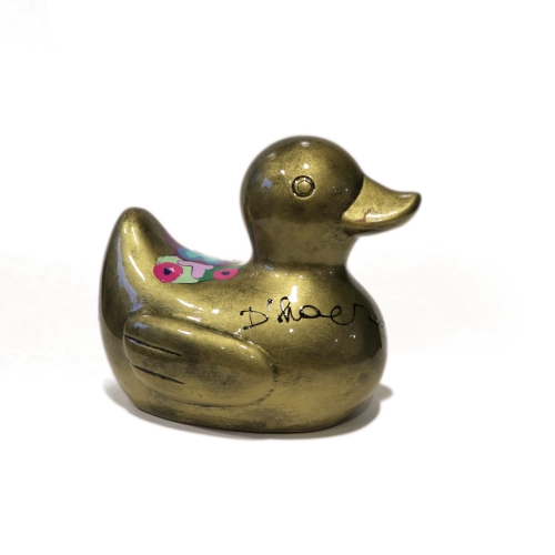 Hannes D'Haese - Gold duck from the sunny day in Paradise at Middelkerke
