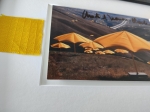 Christo Javacheff - Yellow umbrellas - with original fabric