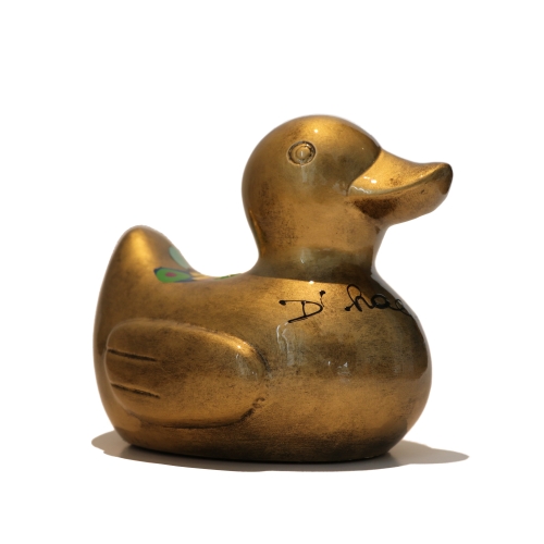 Hannes D'Haese - Gold duck from the sunny day in Paradise at Middelkerke