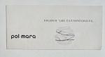 Zeldzame uitnodigingskaart uit 1958 - Galerie les Contemporains - Brussel