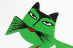 Guillaume Corneille - Green cat with bird